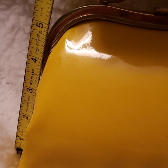 Vintage unique mini patent leather evening bag - Picture 5 of 6